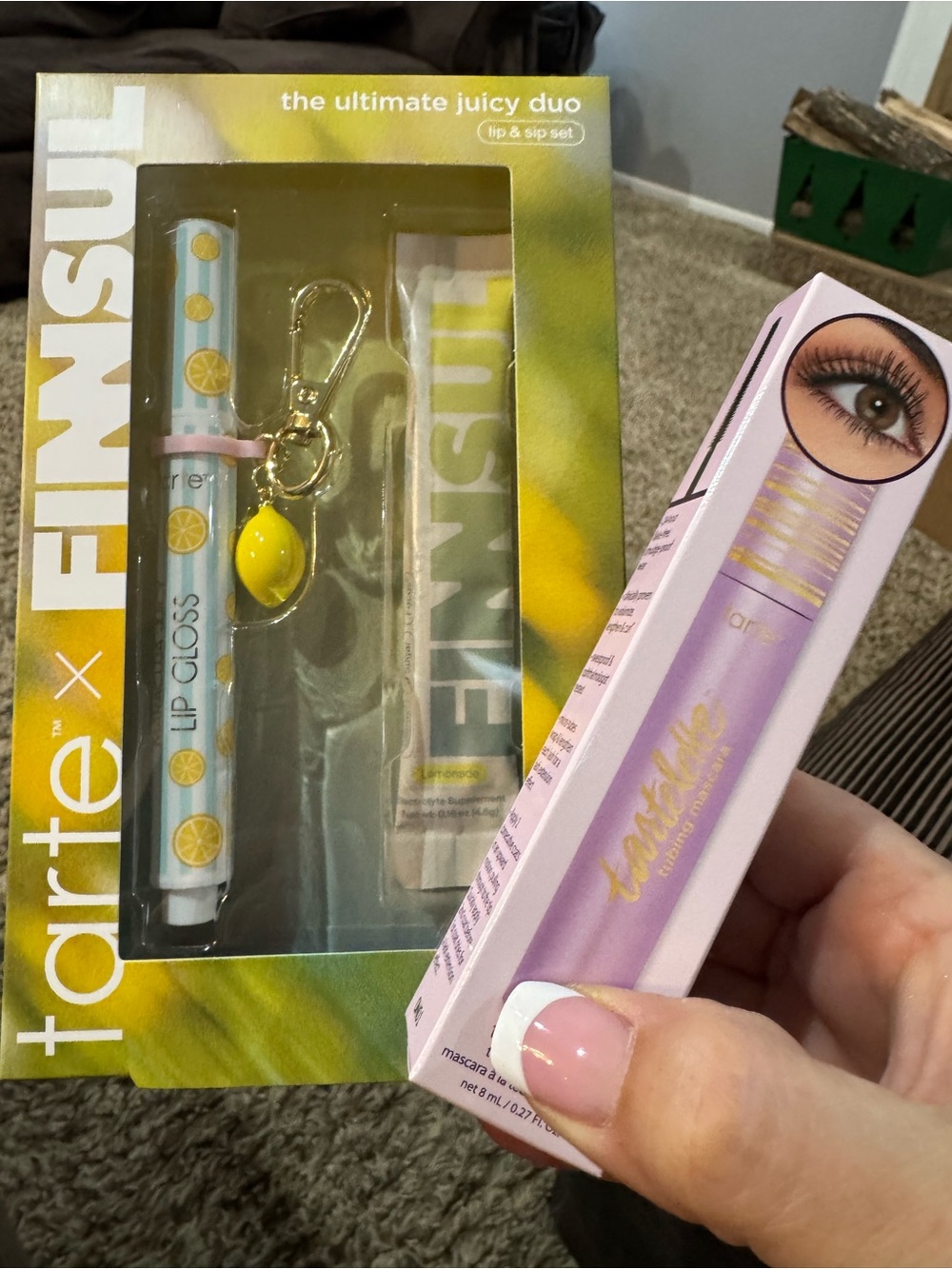 Tarte x Finnsul juicy duo PLUS Tartelette tubing mascara.